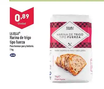 ALDI La villa harina de trigo tipo fuerza oferta
