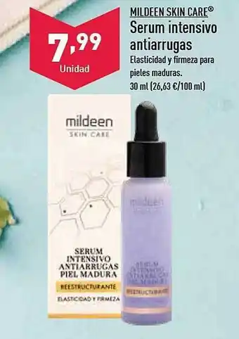 ALDI Mildeen skin care serum intensivo antiarrugas oferta