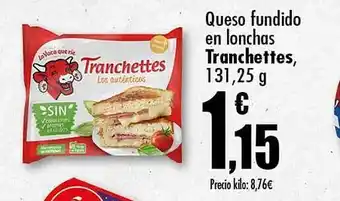 Unide Supermercados Queso fundido en lonchas tranchettes oferta