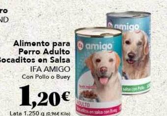 Gadis Alimento para perro adulto bocaditos en salsa ifa amigo oferta