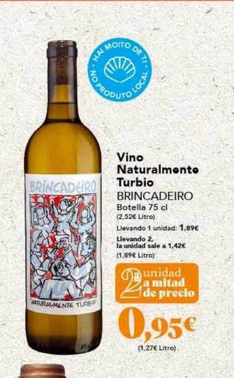 Gadis Vino naturalmente turbio brincadeiro oferta