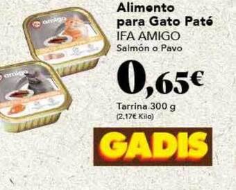 Gadis Alimento para gato paté ifa amigo oferta