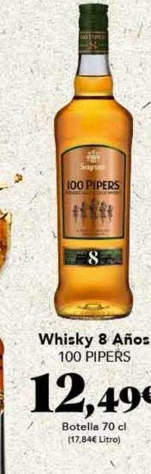 Gadis Whisky 8 años 100 pipers oferta