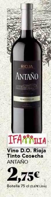 Gadis Vino d.o. rioja tinto cosecha antaño oferta