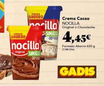 Gadis Crema cacao nocilla oferta