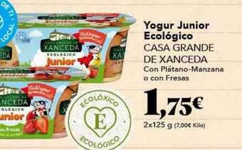 Gadis Yogur junior ecológico casa grande de xanceda oferta