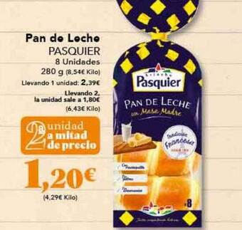 Gadis Pan de leche pasquier oferta