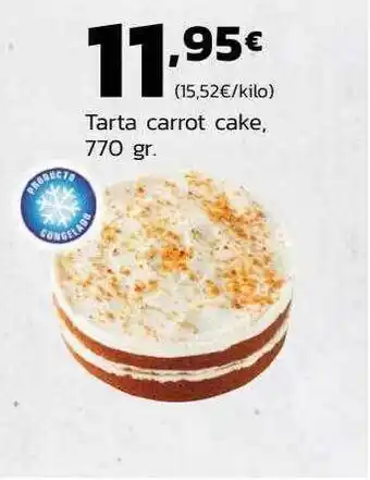 Supermercados Lupa Tarta carrot cake oferta