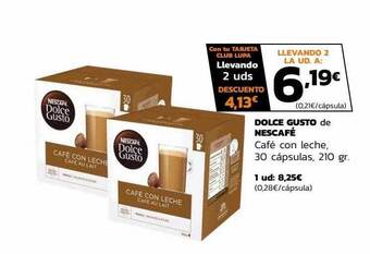 Supermercados Lupa Dolce gusto de nescafé café con leche 30 cápsulas oferta