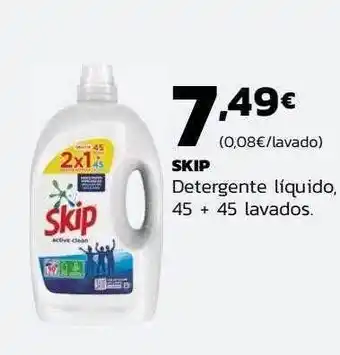 Supermercados Lupa Skip detergente líquido oferta