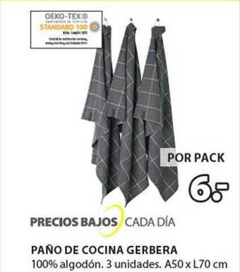 JYSK Paño de cocina gerbera oferta