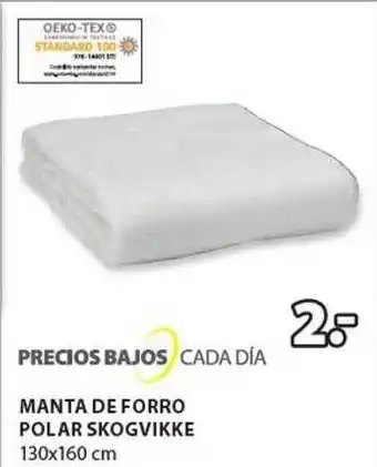 JYSK Manta de forro polar skogvikke oferta