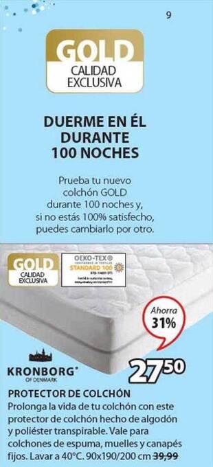 JYSK Kronborg protector de colchón oferta