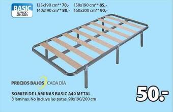 JYSK Somier de láminas basic a40 metal oferta