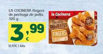 HiperDino La cocinera fingers de pechuga de pollo oferta