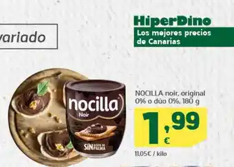 HiperDino Nocilla noir original 0% o dúo 0% oferta
