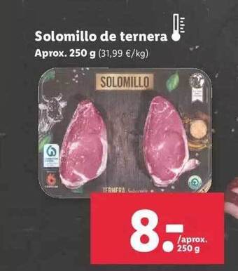 Lidl Solomillo de ternera oferta