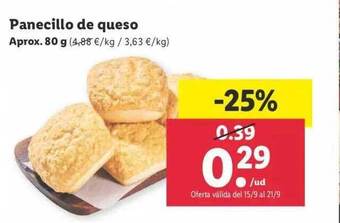 Lidl Panecillo de queso oferta