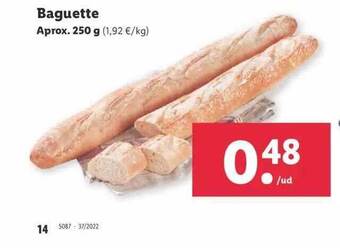 Lidl Baguette oferta