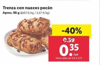 Lidl Trenza con nueces pecán oferta