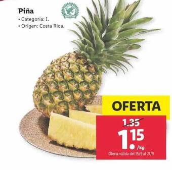 Lidl Piña oferta