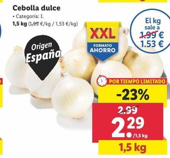 Lidl Cebolla dulce oferta