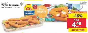 Lidl Varitas de pescado ocean sea oferta