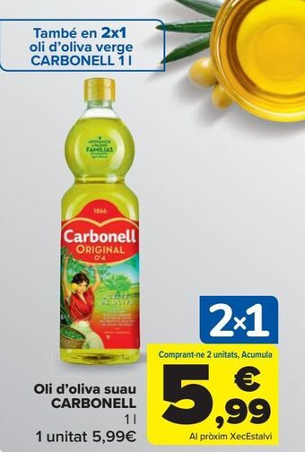 Carrefour Oli d' oliva suau carbonell oferta