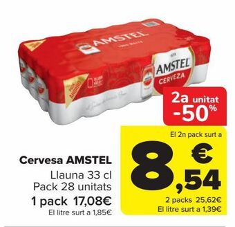 Carrefour Cervesa amstel oferta