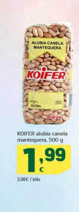 HiperDino Koifer alubia canela mantequera oferta