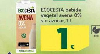 HiperDino Ecocesta bebida vegetal avena 0% sin azúcar oferta