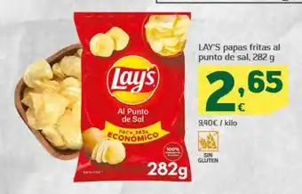 HiperDino Lay's papas fritas al punto de sal oferta
