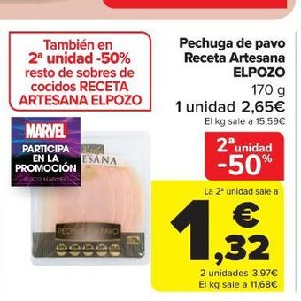 Carrefour Pechuga de pavo oferta