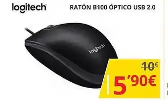 Dynos Informática Logitech ratón b100 óptico usb 2.0 oferta