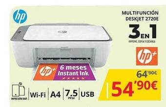 Dynos Informática Multifunción deskjet 2720e hp oferta