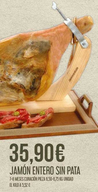Claudio Jamón entero sin pata oferta