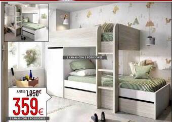 Atrapamuebles 2 camas con 2 posiciones oferta