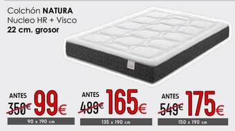 Atrapamuebles Colchón natura nucleo hr + visco oferta