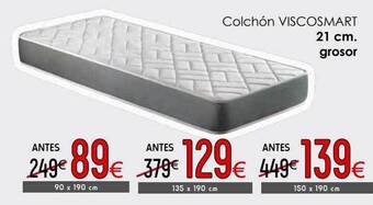 Atrapamuebles Colchón viscosmart 21 cm oferta