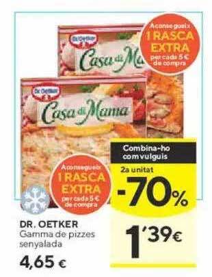 Caprabo Dr oetker gamma de pizzes oferta