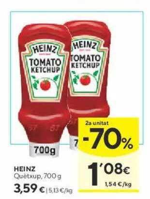 Caprabo Heinz quètxup oferta