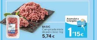 Caprabo Basic carn picada mixta de porc i bovi oferta