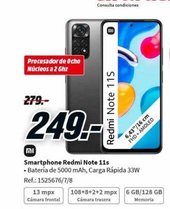MediaMarkt Smartphone redmi note 11s oferta