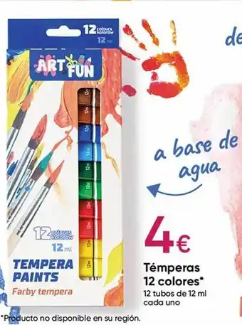 Pepco Témperas 12 colores oferta