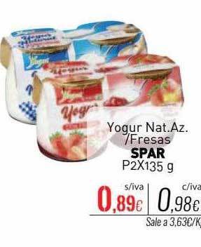 Cuevas Cash Yogur nat az fresas spar oferta