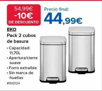 Costco Eko pack 2 cubos de basura oferta