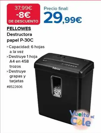Costco Fellowes destructora papel p-30c oferta