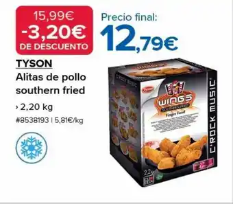 Costco Tyson alitas de pollo southern fried oferta