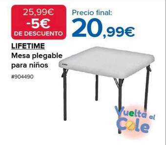 Costco Lifetime mesa plegable para niños oferta