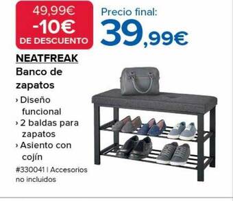 Costco Neatfreak banco de zapatos oferta